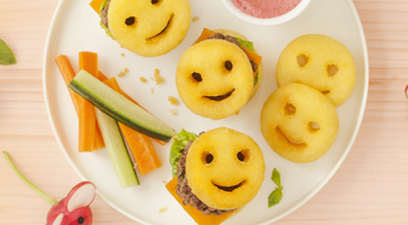 Mini burger con Kid smile