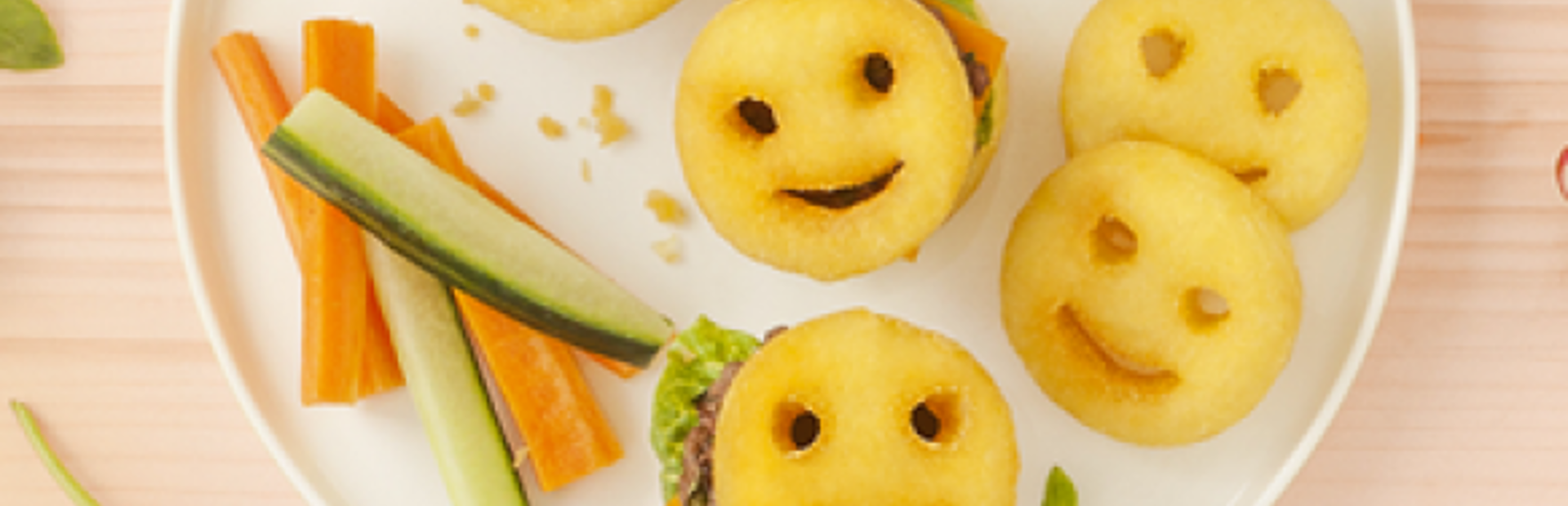 Mini burger con Kid smile