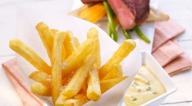 Filetto di manzo con Air Fryer Chips