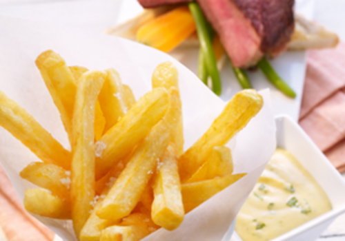 Filetto di manzo con Air Fryer Chips