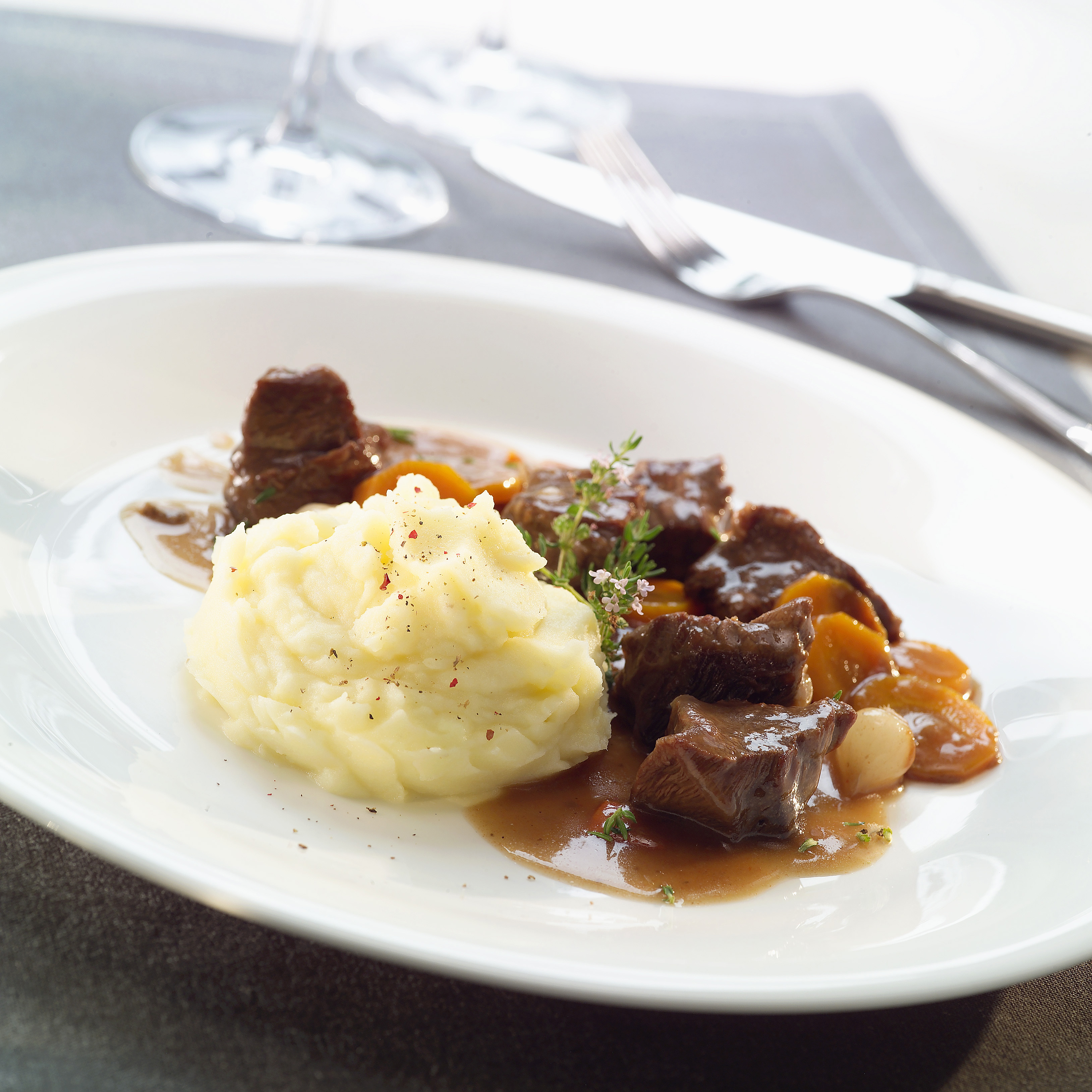 Brasato di manzo con Purè al Naturale