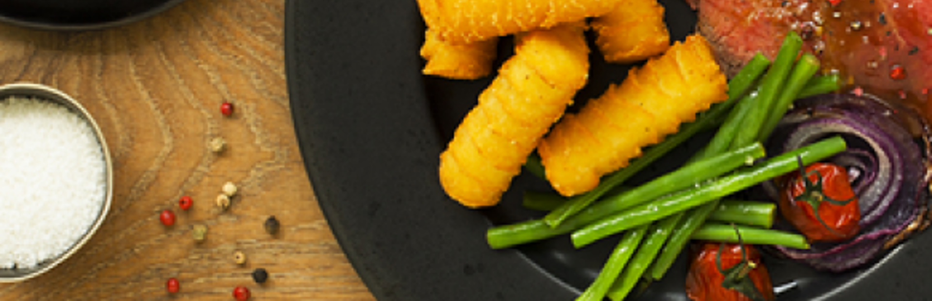 Roast beef, fagiolini e Airfryer Croquettes